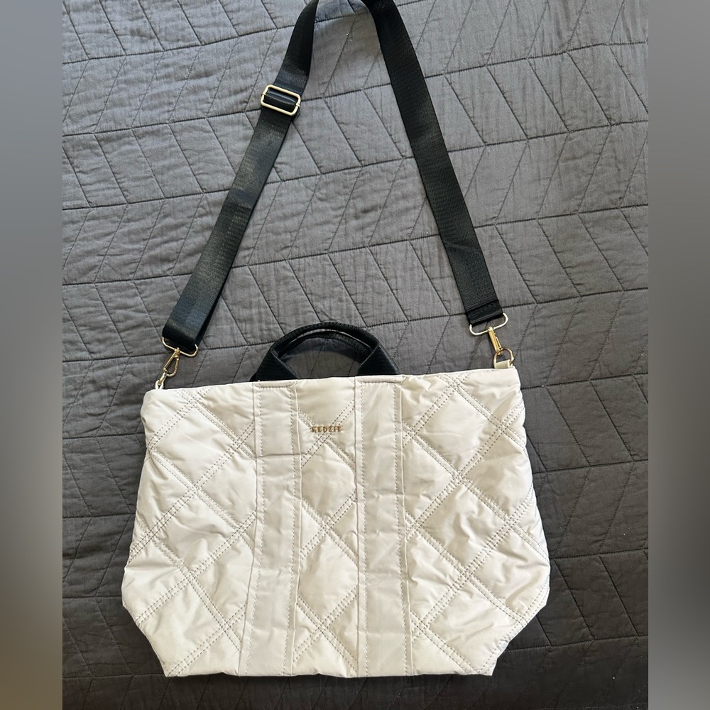 Kedzie Quilted Off White Tote Bag